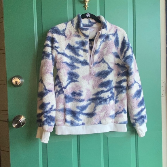 Athleta girl size 14 pullover Sherpa fleece - Picture 1 of 5